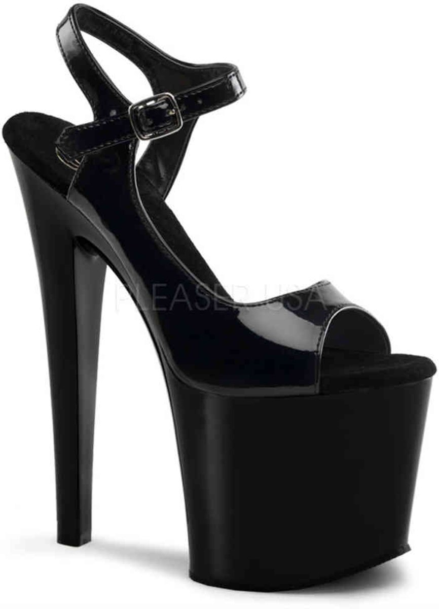 EU 40 = US 10 | TABOO-714 | 7 1/2 Heel Ankle Strap PF Sandal